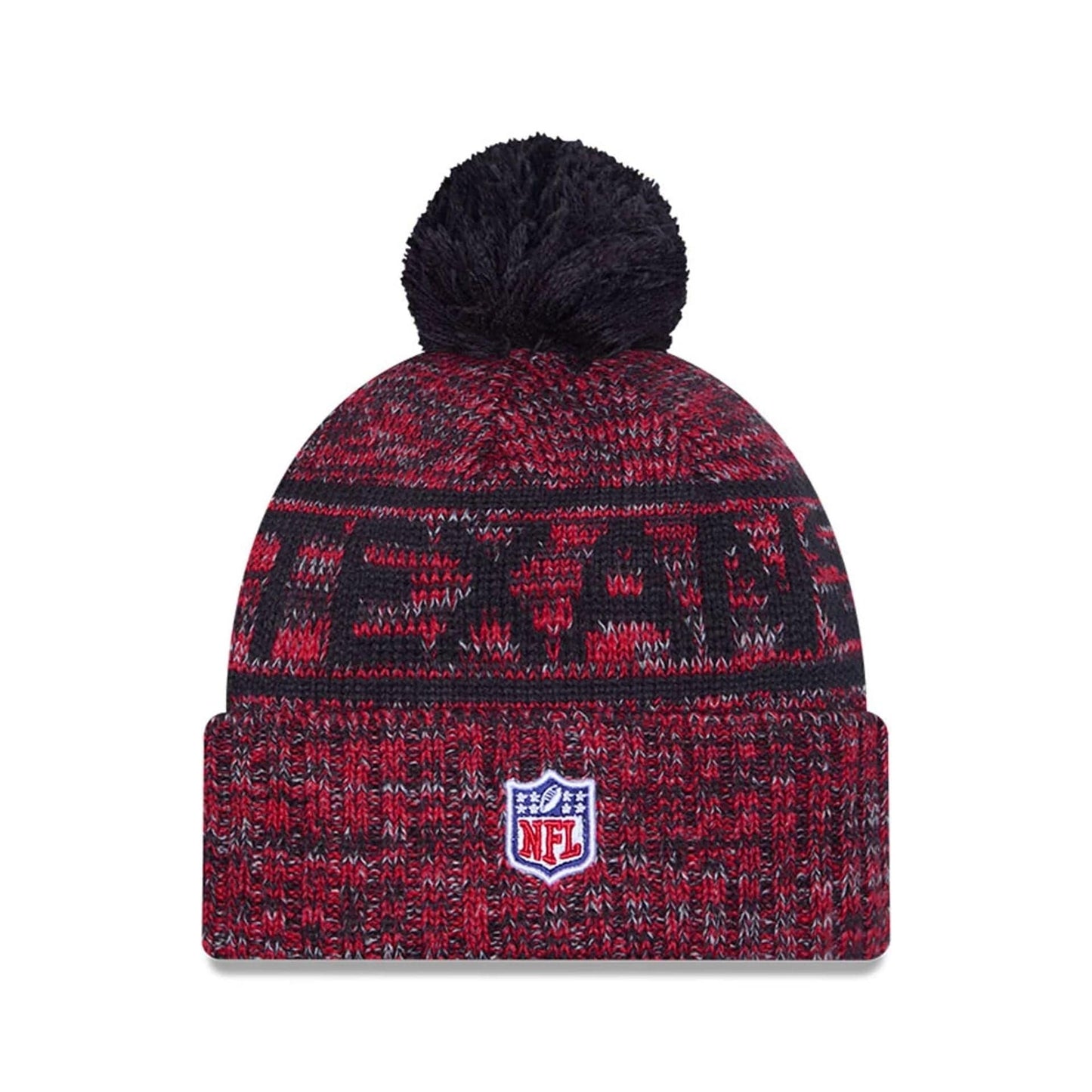 This is a Houston Texans NFL Sideline Red Sport Knit Beanie Hat 2