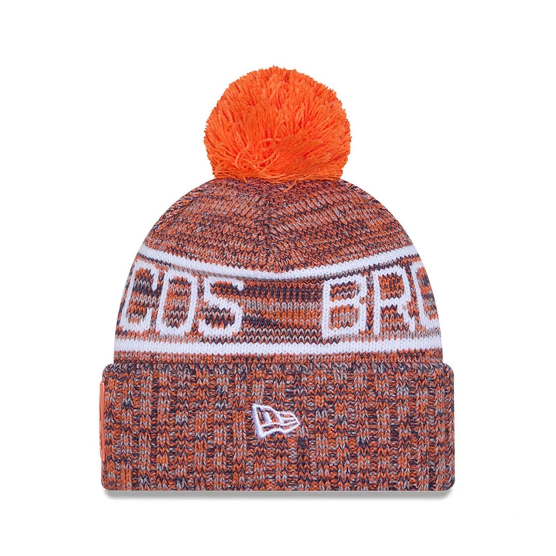 NFL Sideline 2025 Denver Broncos Orange Sport Knit Beanie Hat | NEC EU