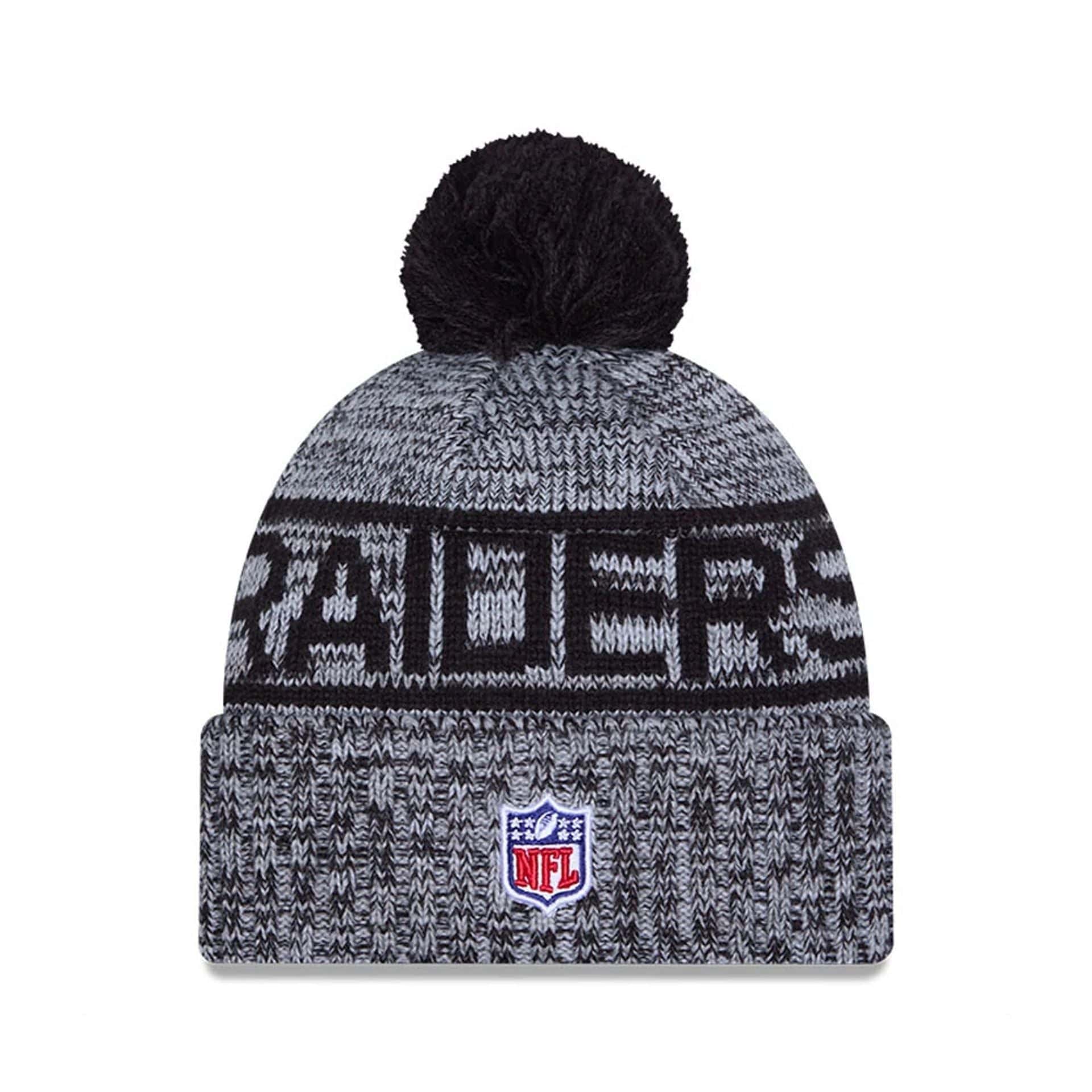 NFL Sideline 2025 Las Vegas Raiders Black Sport Knit Beanie Hat