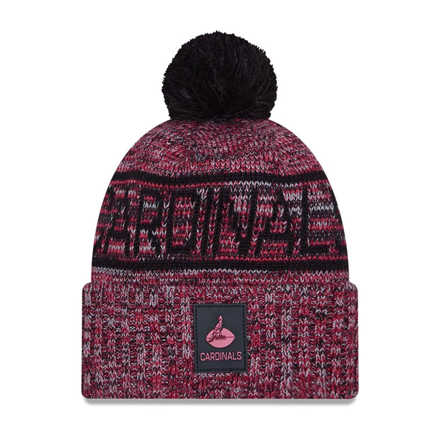 This is a Arizona Cardinals NFL Sideline Black Sport Knit Beanie Hat 1