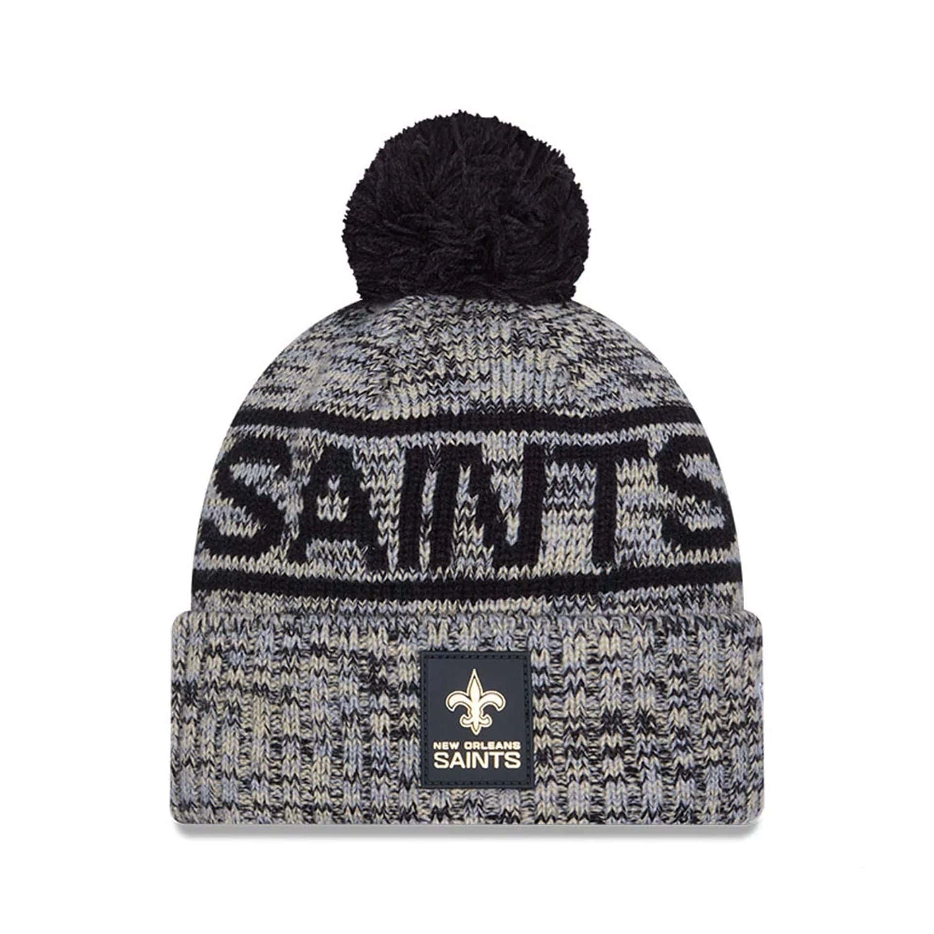 NFL Sideline 2025 New Orleans Saints Black Sport Knit Beanie Hat