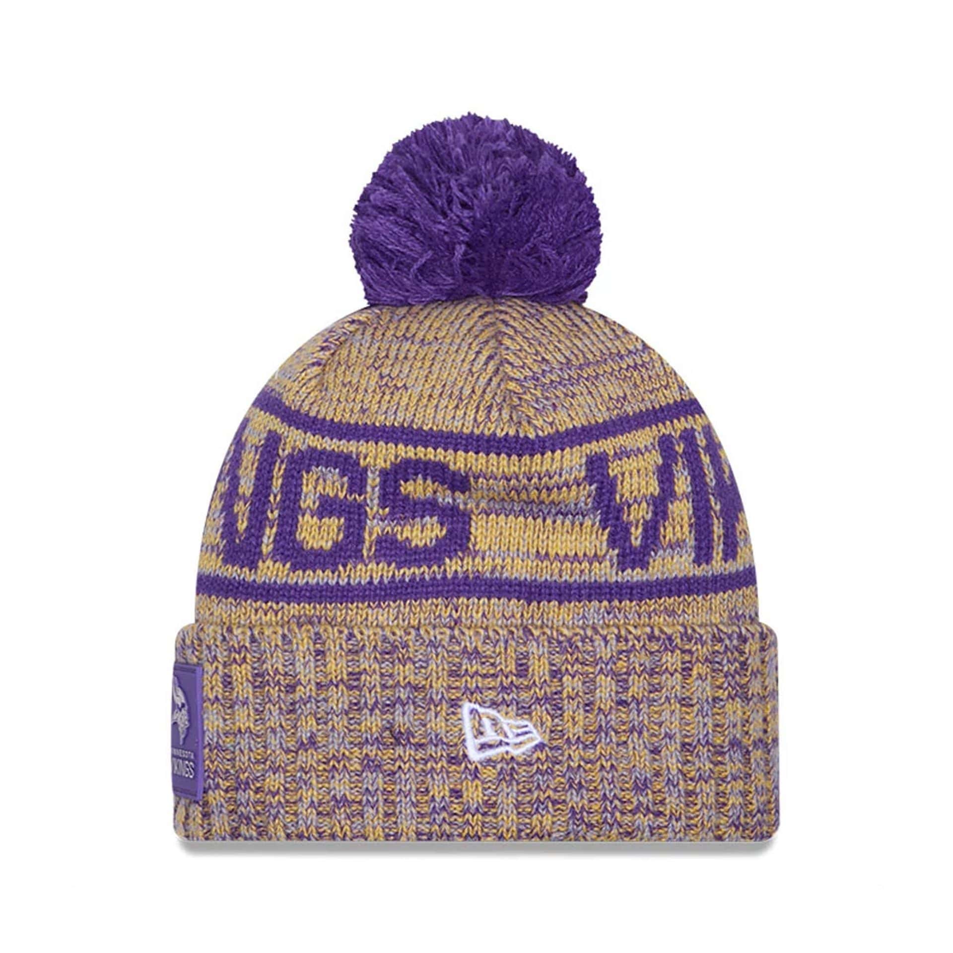 NFL Sideline 2025 Minnesota Vikings Purple Sport Knit Beanie Hat