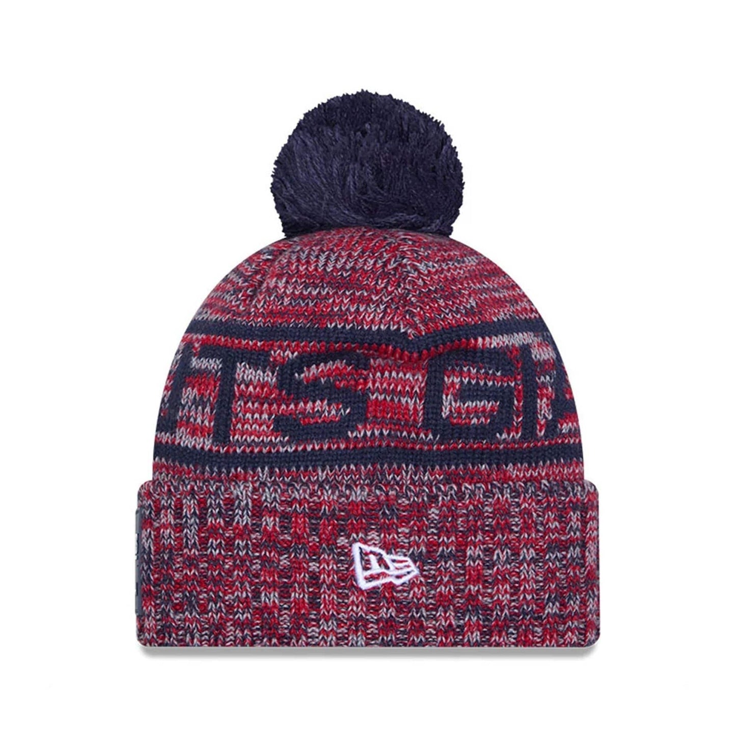 This is a New York Giants NFL Sideline Dark Blue Sport Knit Beanie Hat 3