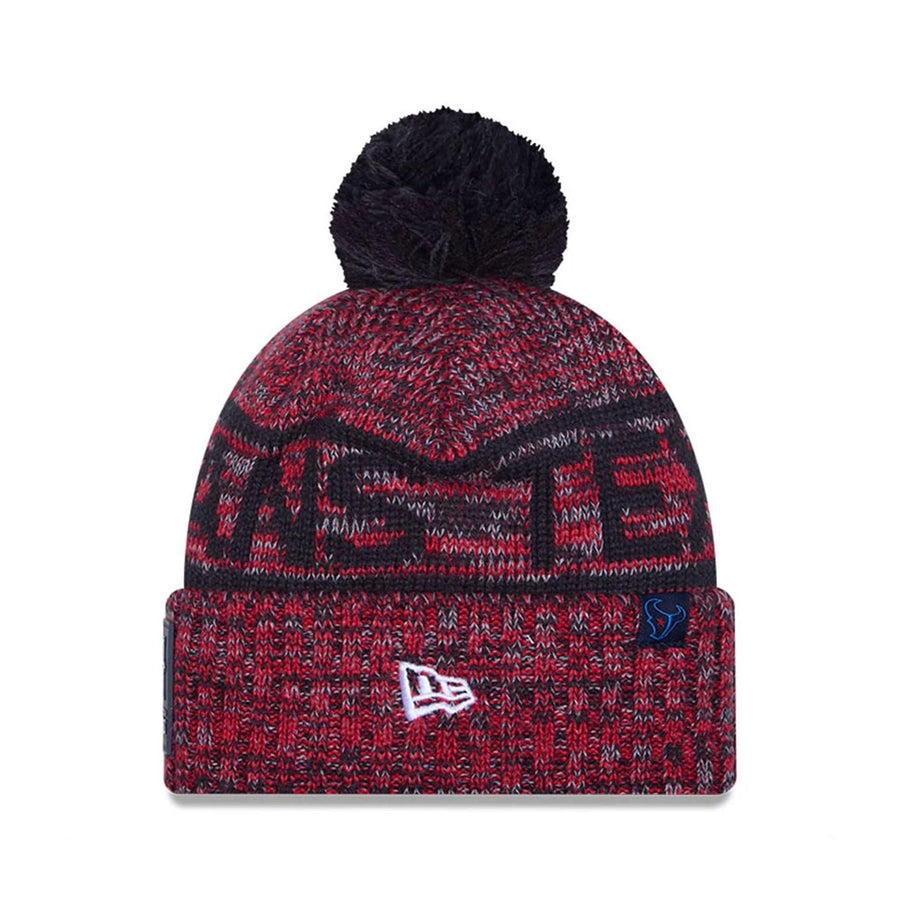 This is a Houston Texans NFL Sideline 2025 Navy Sport Knit Beanie Hat 2