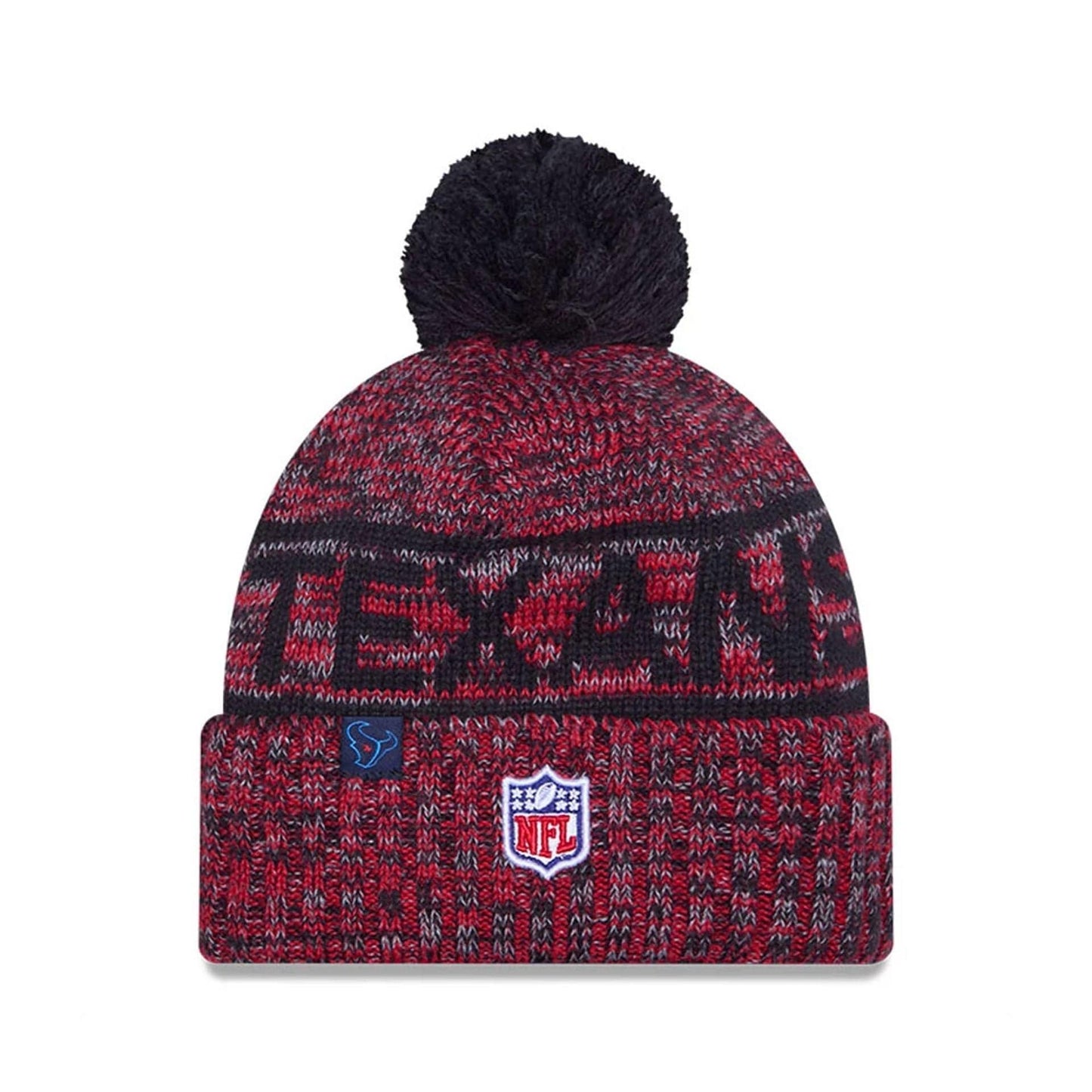 This is a Houston Texans NFL Sideline 2025 Navy Sport Knit Beanie Hat 3