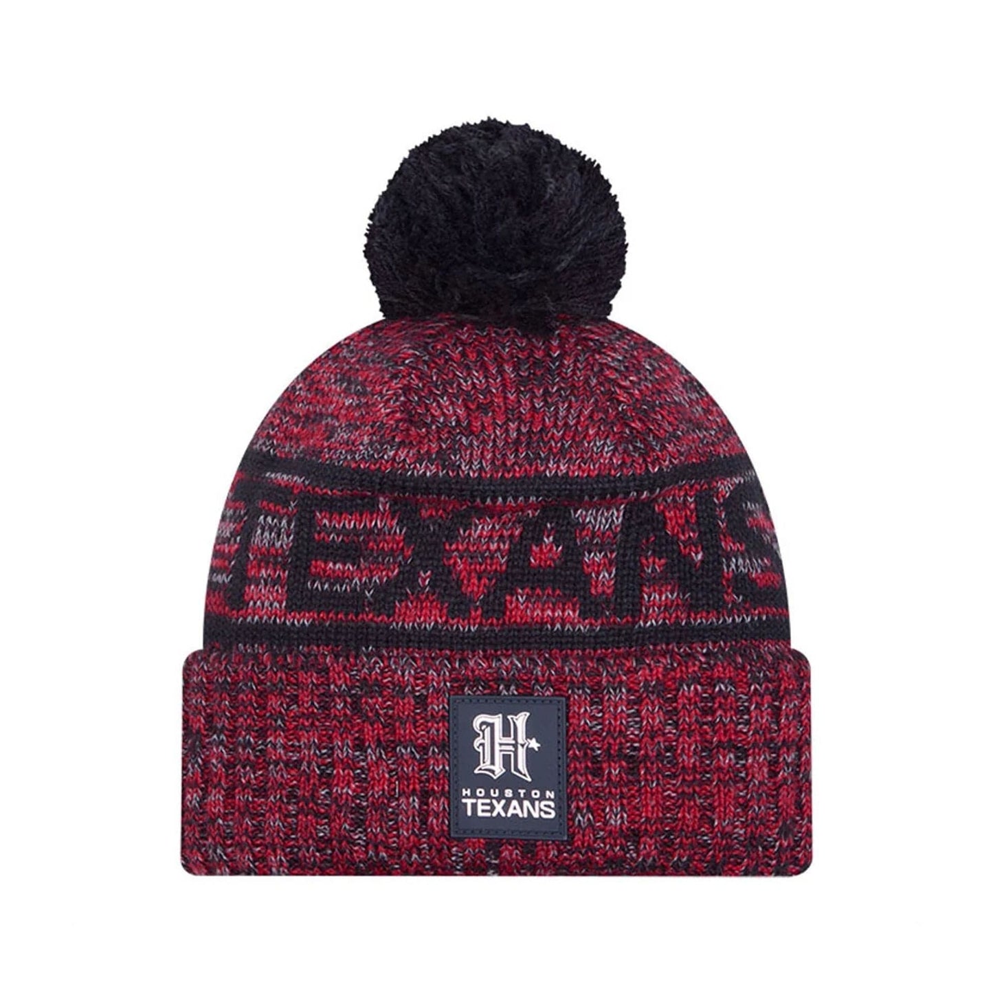 This is a Houston Texans NFL Sideline 2025 Navy Sport Knit Beanie Hat 1