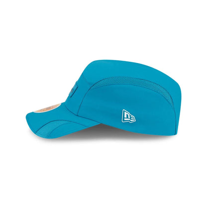 This is a Jacksonville Jaguars NFL Sideline 2025 Turquoise Runner Adjustable Cap 4