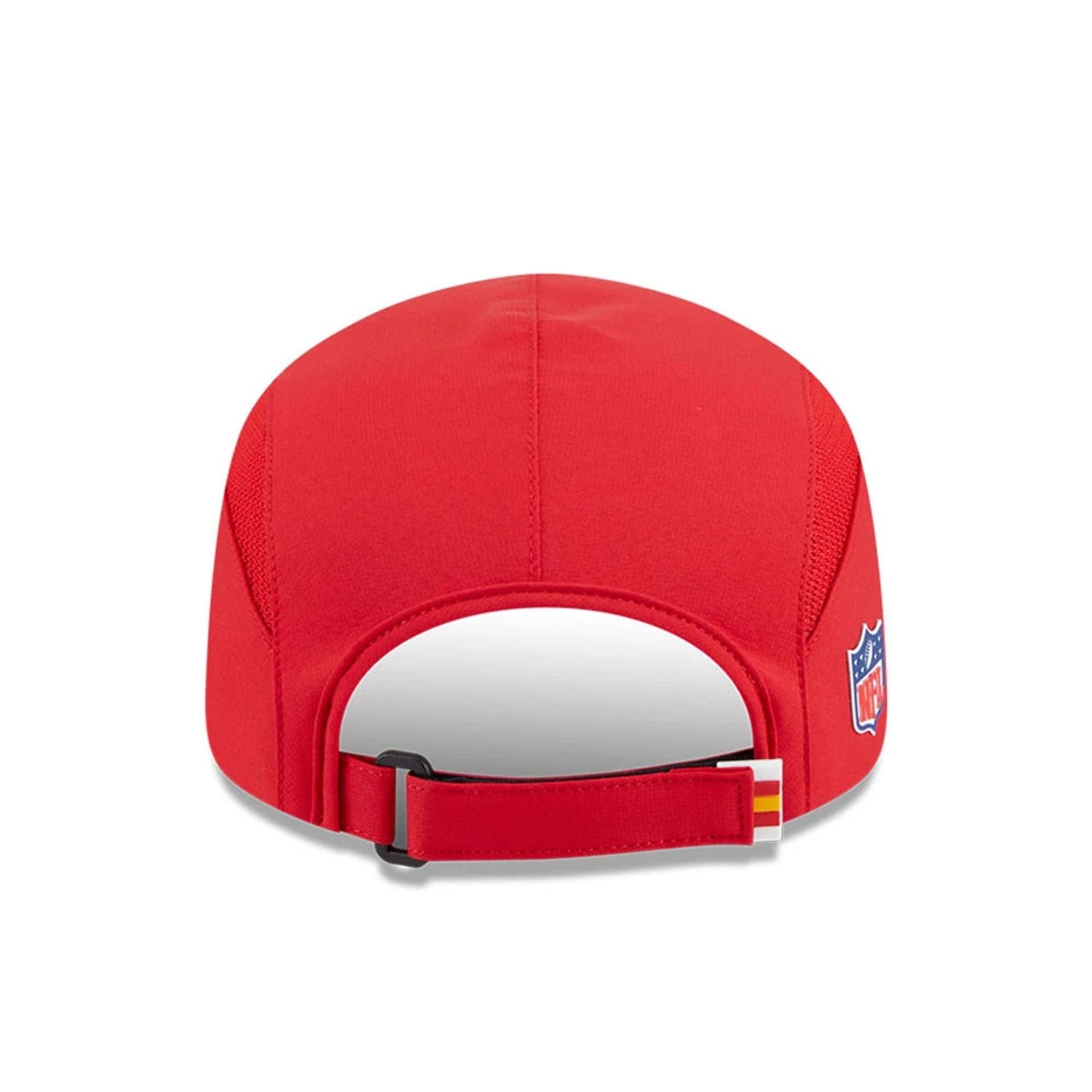 This is a Kansas City Chiefs NFL Sideline 2025 Red Runner Adjustable Cap 6