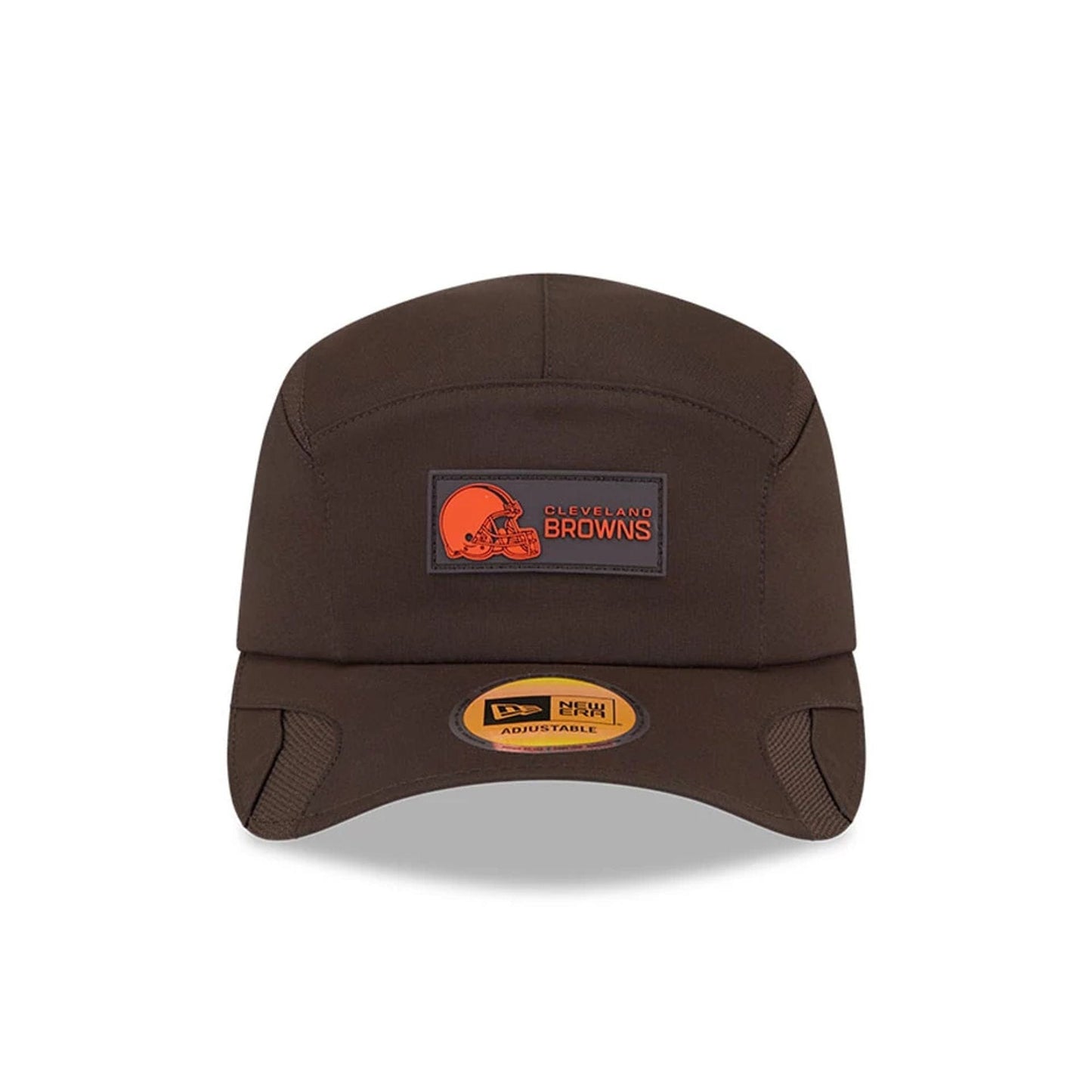 This is a Cleveland Browns NFL Sideline 2025 Dark Brown Runner Adjustable Cap 2
