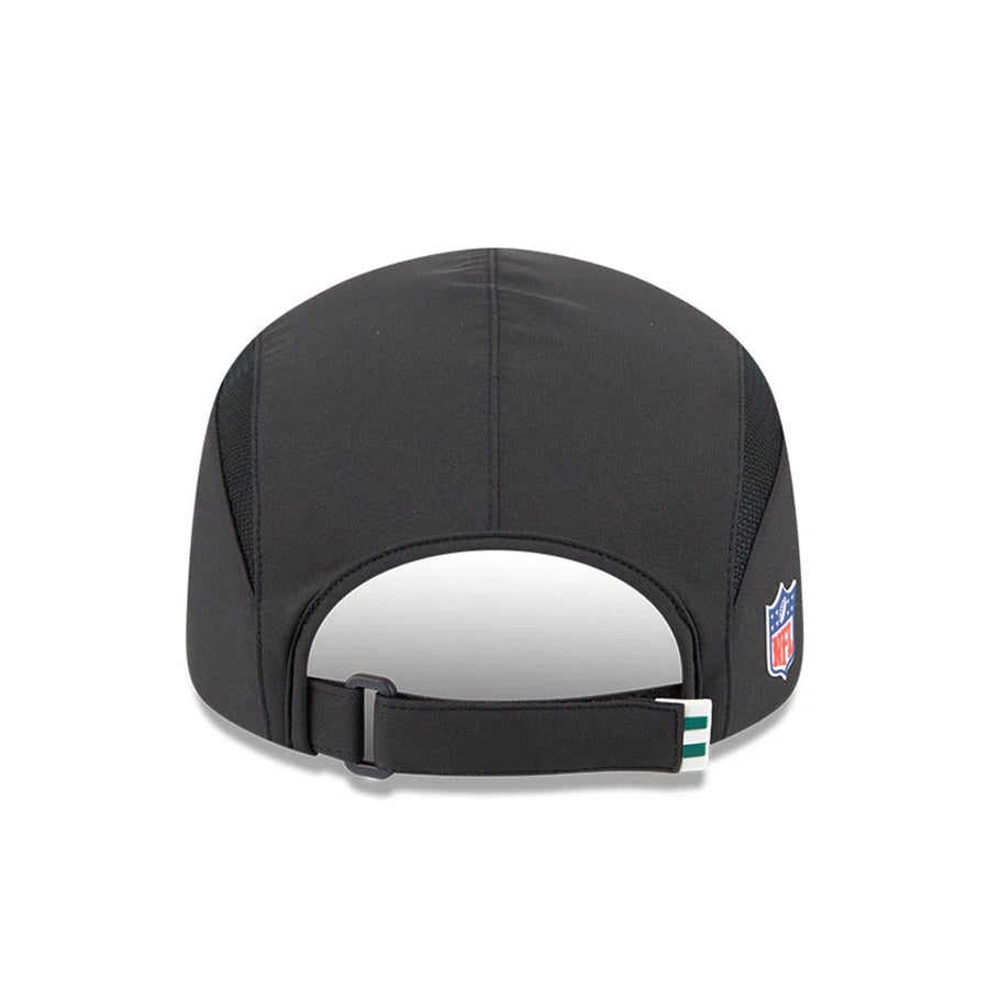 This is a New York Jets NFL Sideline 2025 Black Runner Adjustable Cap 6