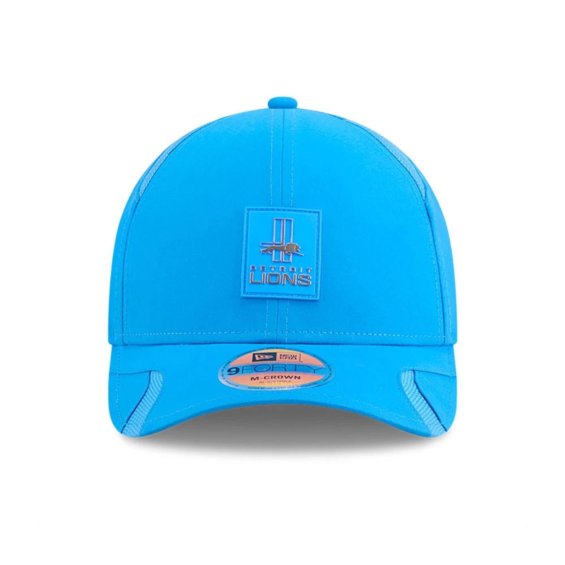 This is a Detroit Lions NFL Sideline 2025 Blue 9FORTY M-Crown Adjustable Cap 3