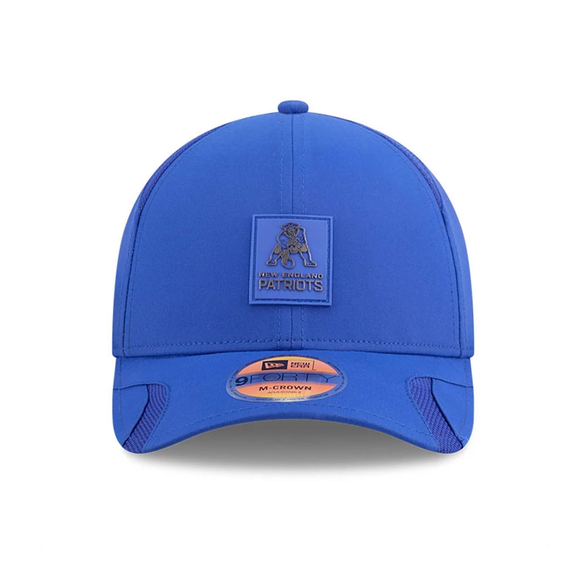 This is a New England Patriots NFL Sideline 2025 Blue 9FORTY M-Crown Adjustable Cap 3