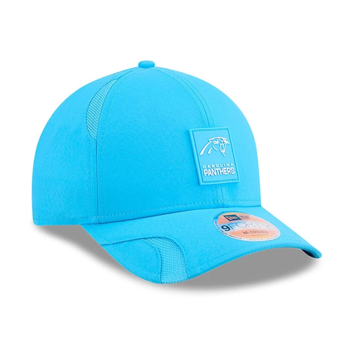 This is a Carolina Panthers NFL Sideline 2025 Light Blue 9FORTY M-Crown Adjustable Cap 4