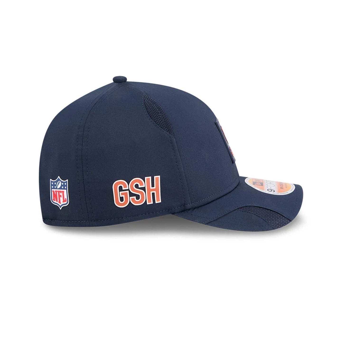 This is a Chicago Bears NFL Sideline 2025 Navy 9FORTY M-Crown Adjustable Cap 5
