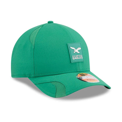 This is a Philadelphia Eagles NFL Sideline 2025 Green 9FORTY M-Crown Adjustable Cap 4