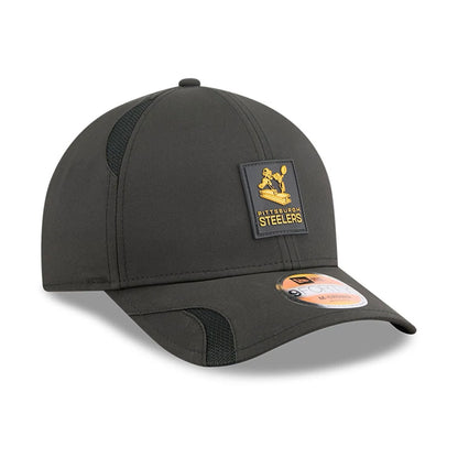 This is a Pittsburgh Steelers NFL Sideline 2025 Black 9FORTY M-Crown Adjustable Cap 4