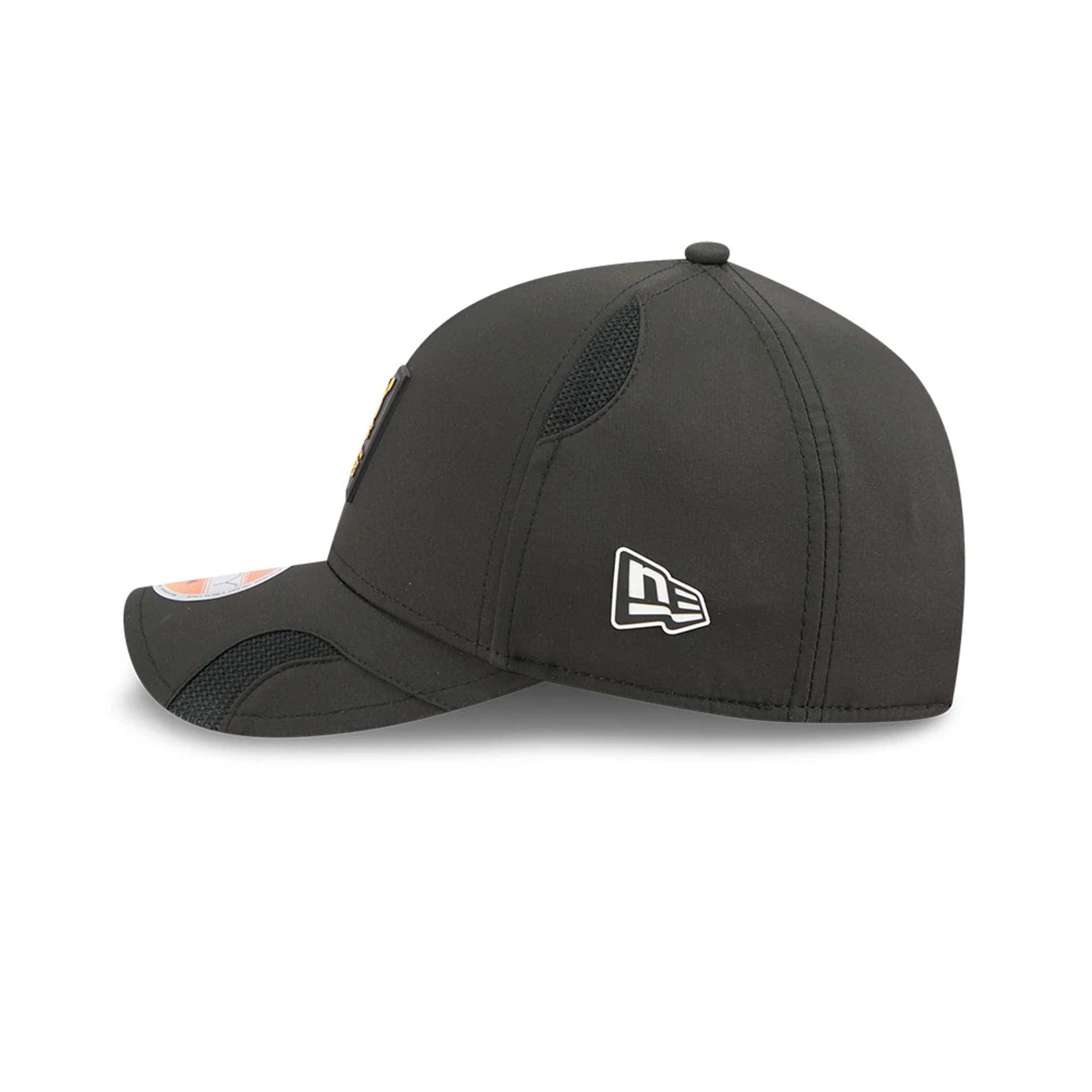 This is a Pittsburgh Steelers NFL Sideline 2025 Black 9FORTY M-Crown Adjustable Cap 5