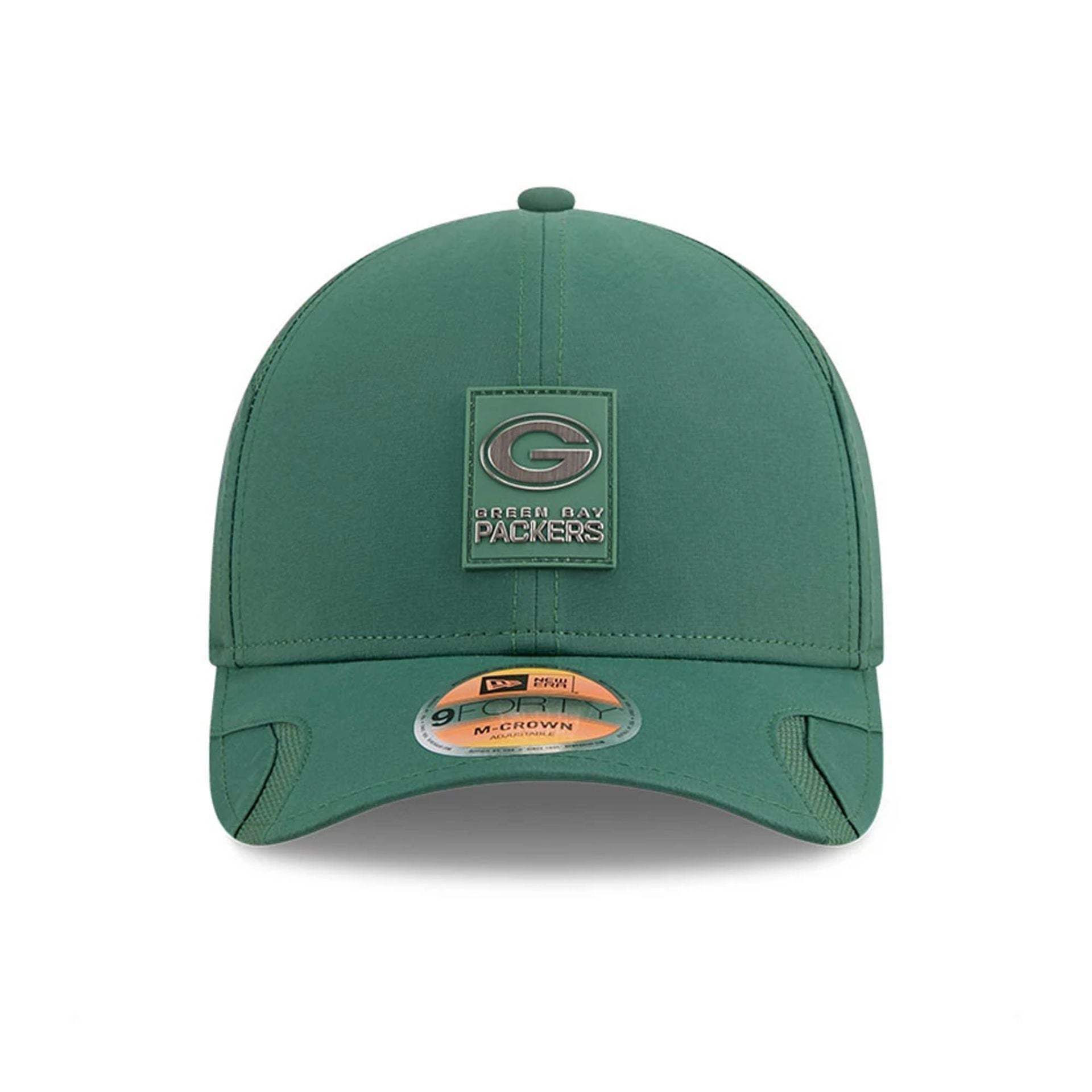 This is a Green Bay Packers NFL Sideline 2025 Dark Green 9FORTY M-Crown Adjustable Cap 3