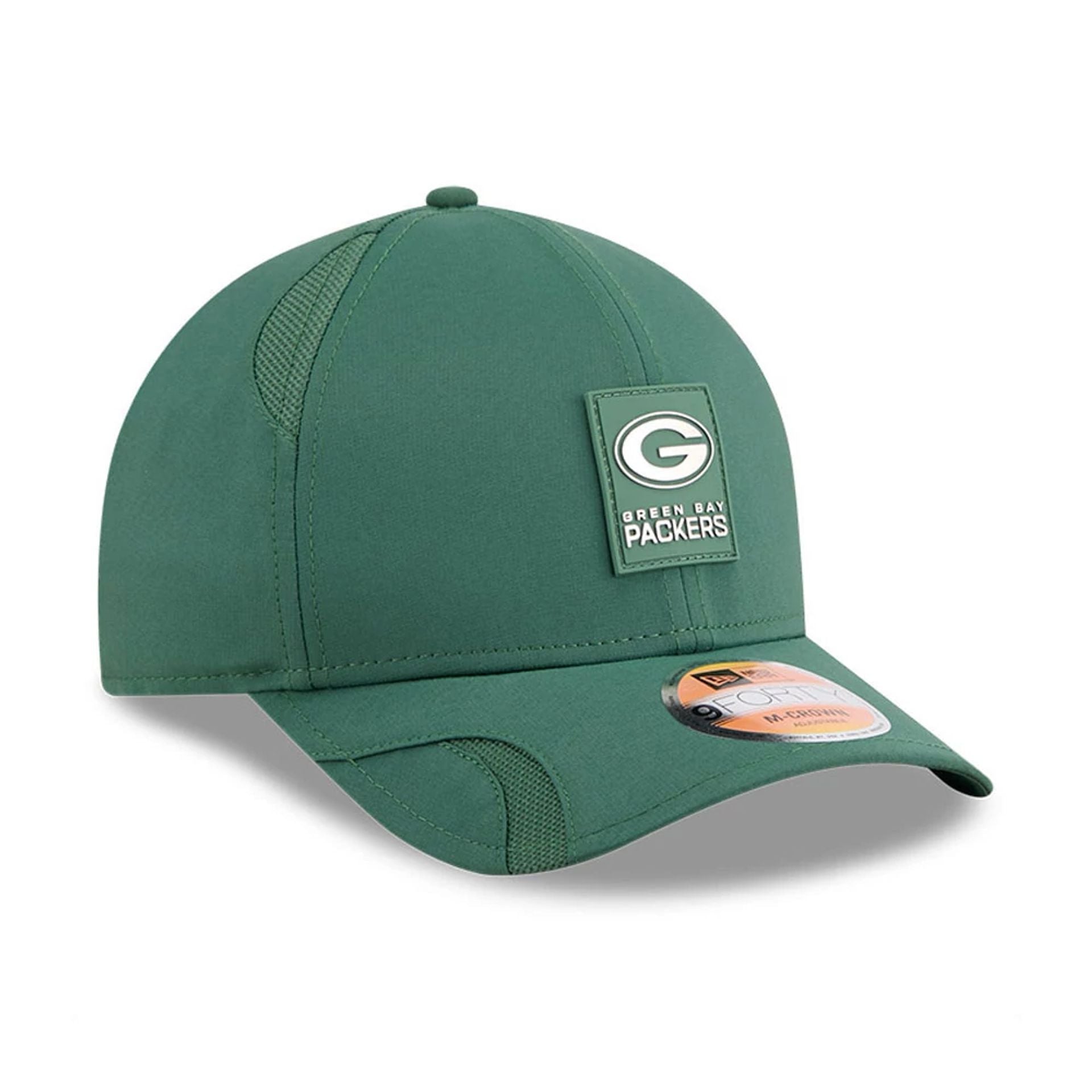 This is a Green Bay Packers NFL Sideline 2025 Dark Green 9FORTY M-Crown Adjustable Cap 4