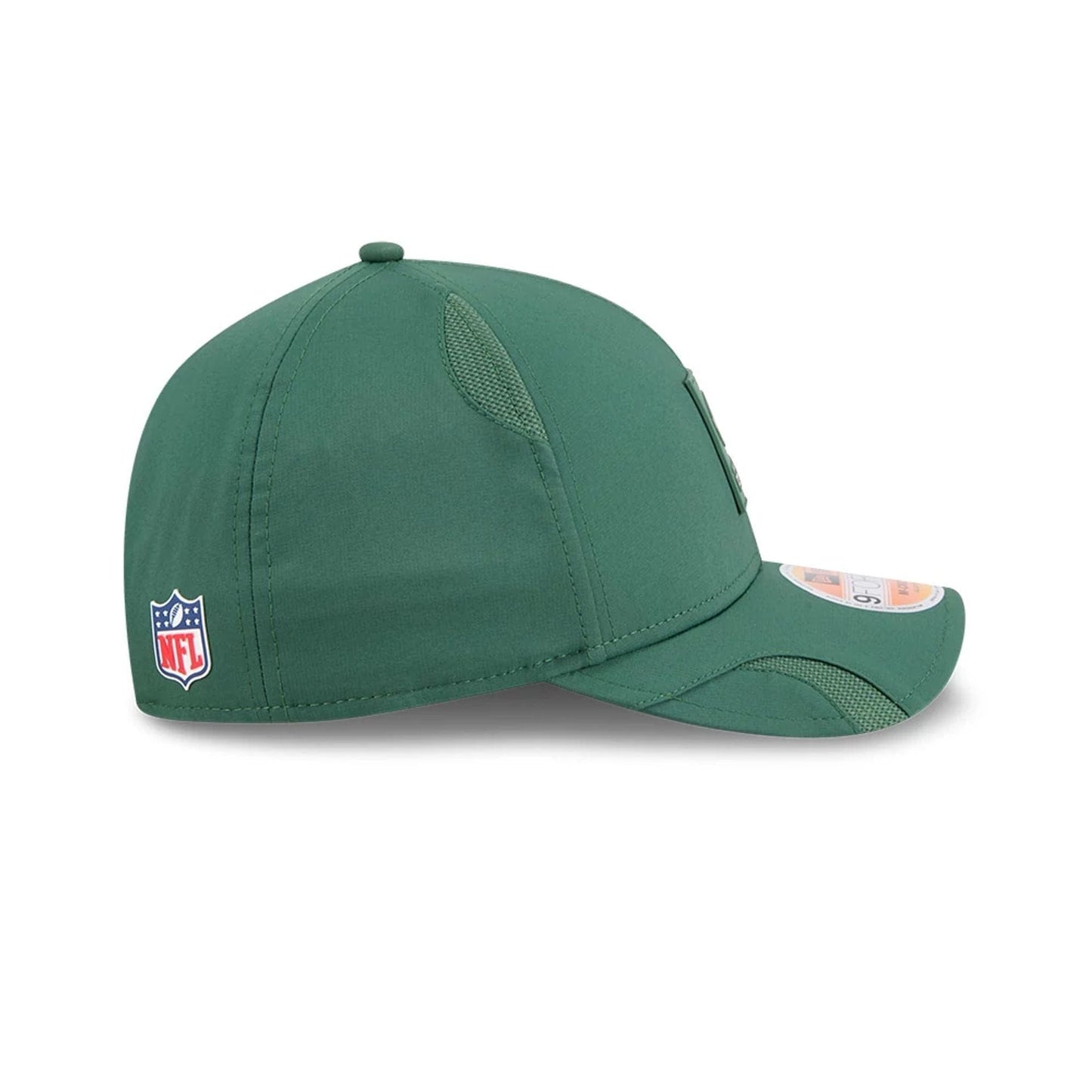 This is a Green Bay Packers NFL Sideline 2025 Dark Green 9FORTY M-Crown Adjustable Cap 5