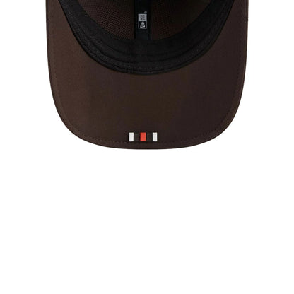 This is a Cleveland Browns NFL Sideline 2025 Dark Brown 9FORTY M-Crown Adjustable Cap 2