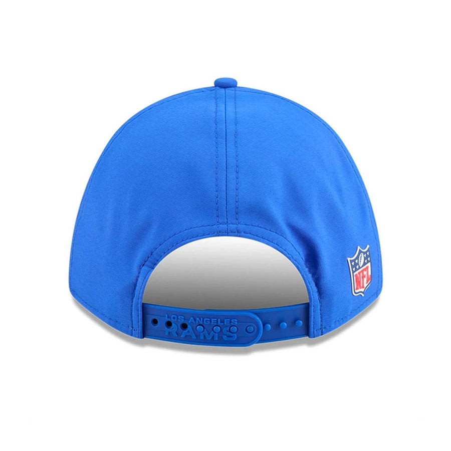 This is a LA Rams NFL Sideline 2025 Bright Blue 9FORTY M-Crown Adjustable Cap 7