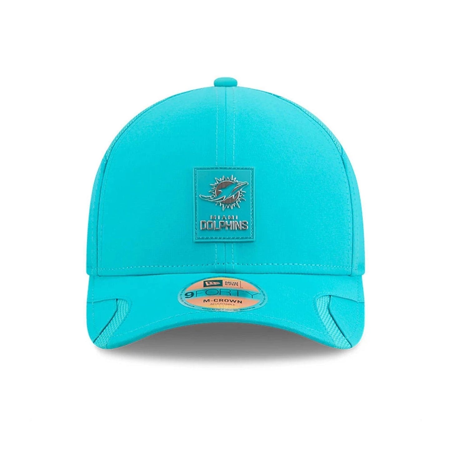 This is a Miami Dolphins NFL Sideline 2025 Turquoise 9FORTY M-Crown Adjustable Cap 3