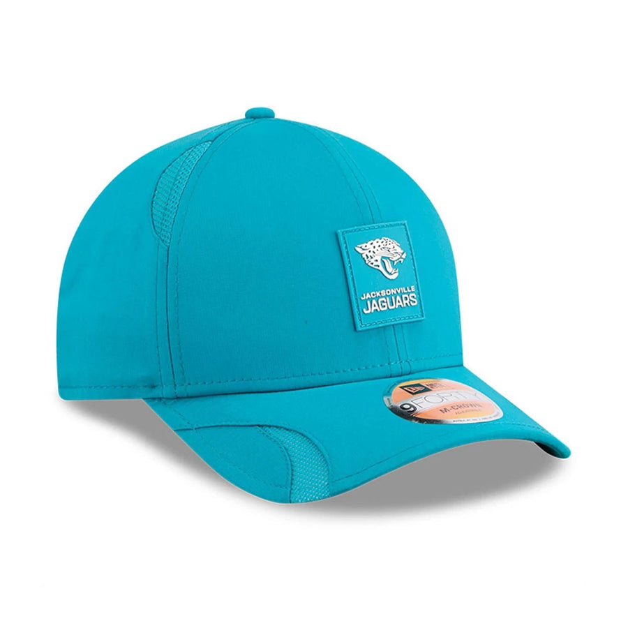 This is a Jacksonville Jaguars NFL Sideline 2025 Turquoise 9FORTY M-Crown Adjustable Cap 4