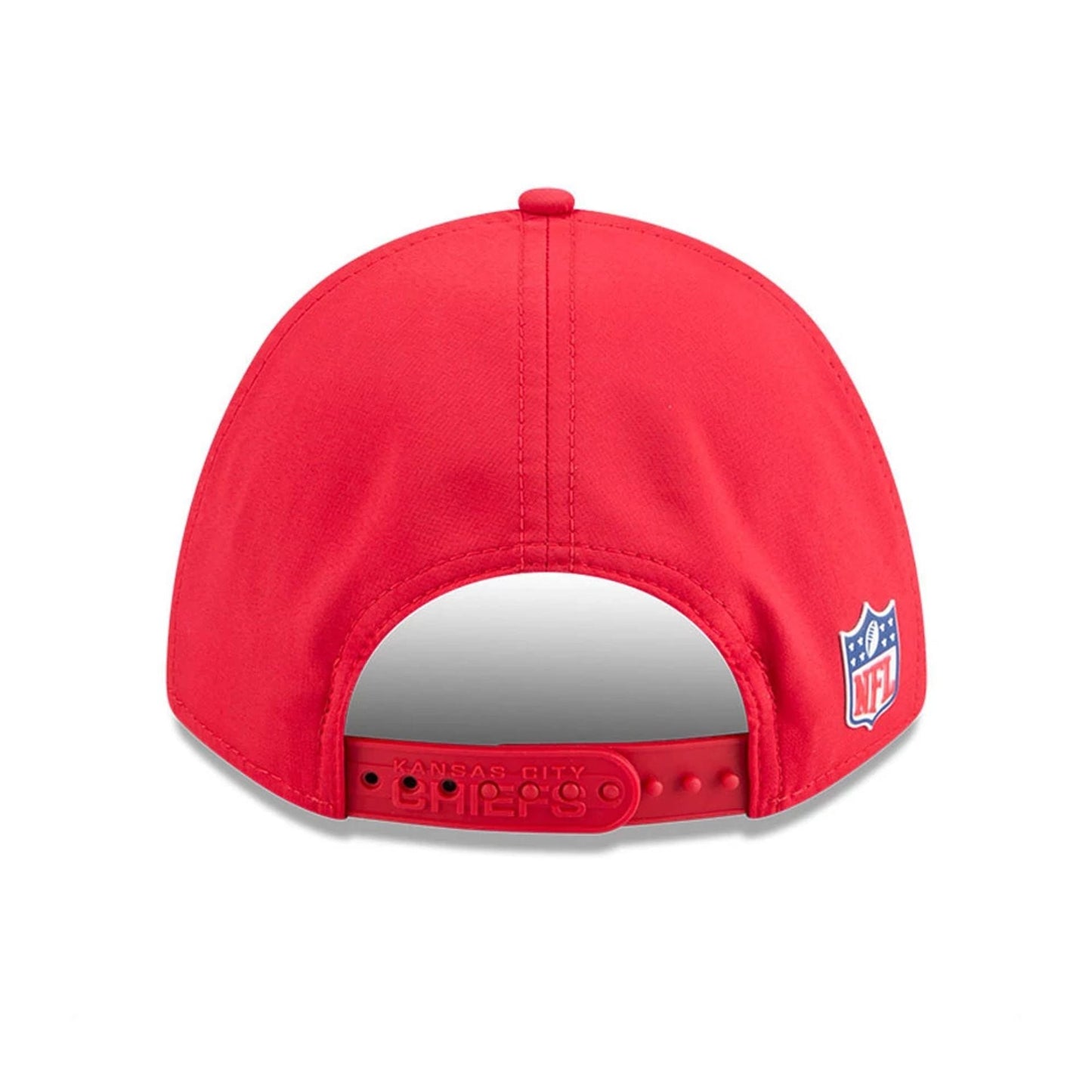 This is a Kansas City Chiefs NFL Sideline 2025 Red 9FORTY M-Crown Adjustable Cap 7