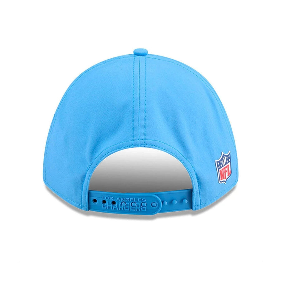 This is a LA Chargers NFL Sideline 2025 Blue 9FORTY M-Crown Adjustable Cap 6