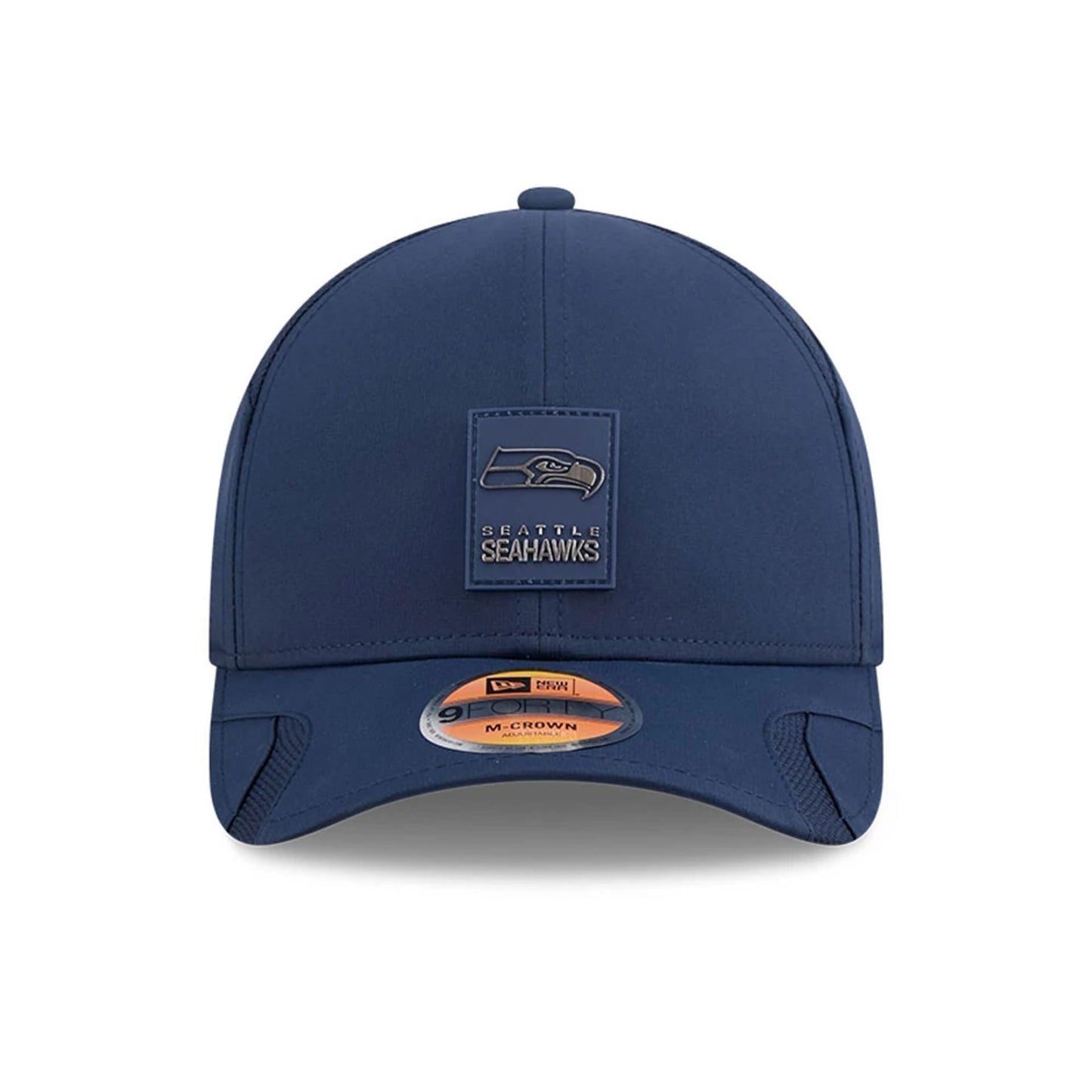 This is a Seattle Seahawks NFL Sideline 2025 Navy 9FORTY M-Crown Adjustable Cap 3