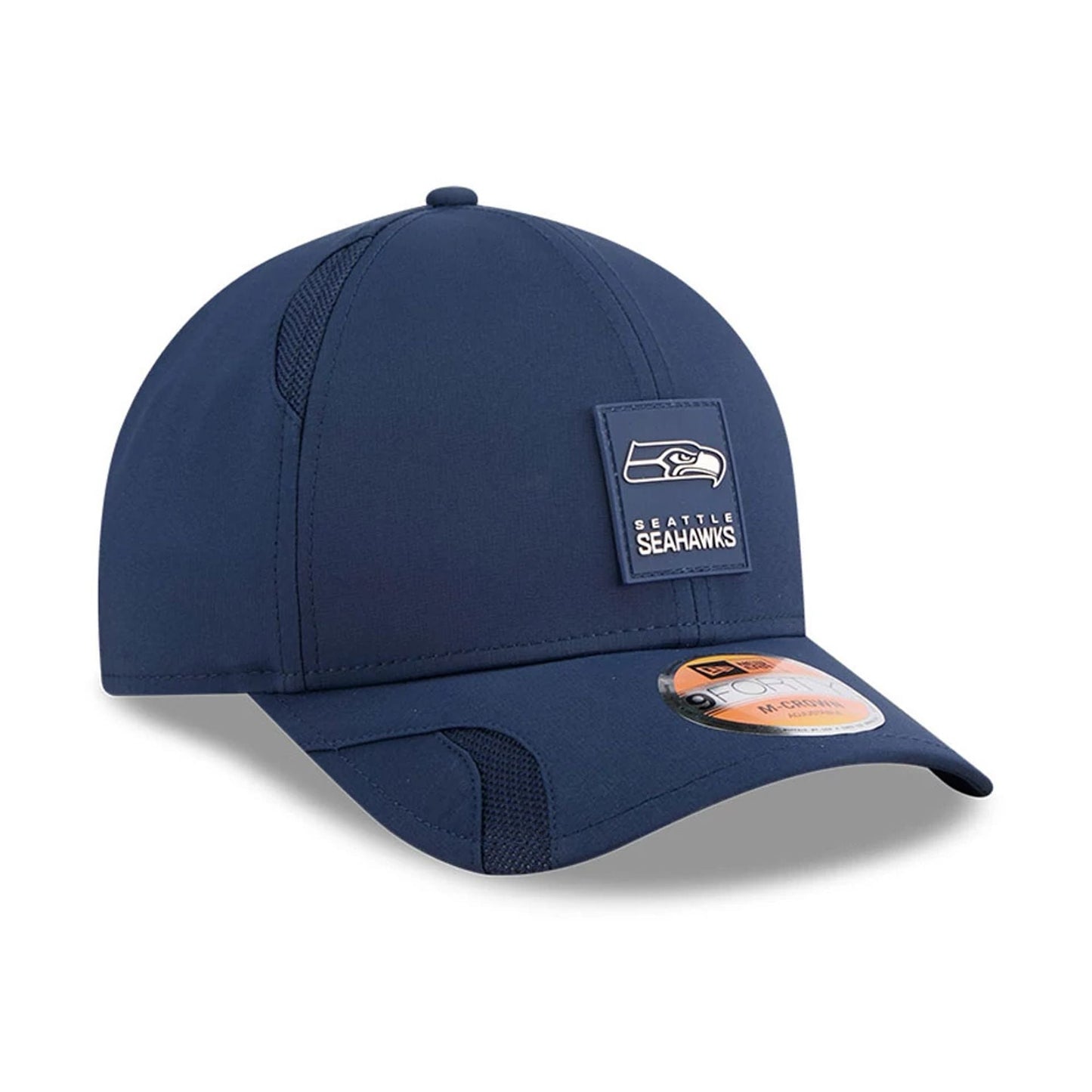 This is a Seattle Seahawks NFL Sideline 2025 Navy 9FORTY M-Crown Adjustable Cap 4