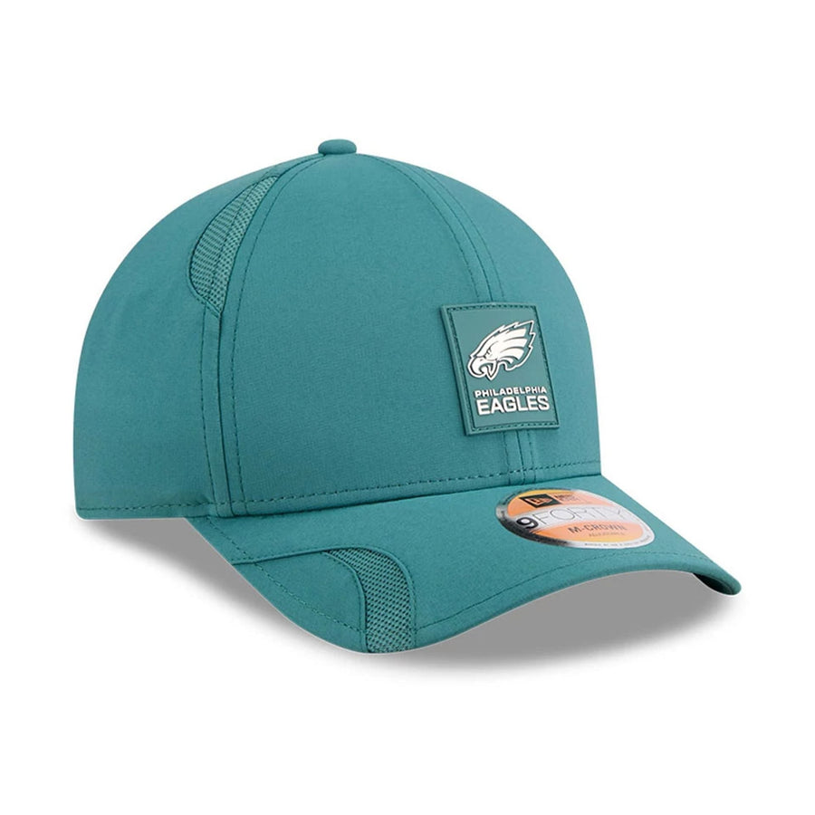 This is a Philadelphia Eagles NFL Sideline 2025 Dark Green 9FORTY M-Crown Adjustable Cap 4