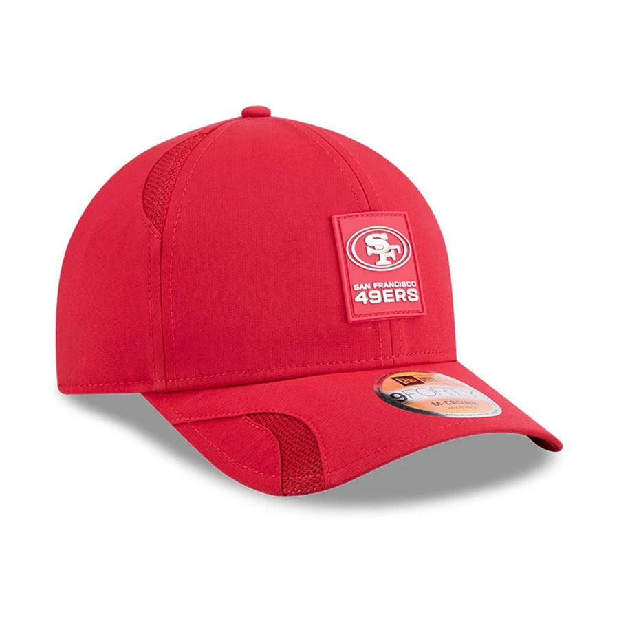 This is a San Francisco 49ers NFL Sideline 2025 Red 9FORTY M-Crown Adjustable Cap 4