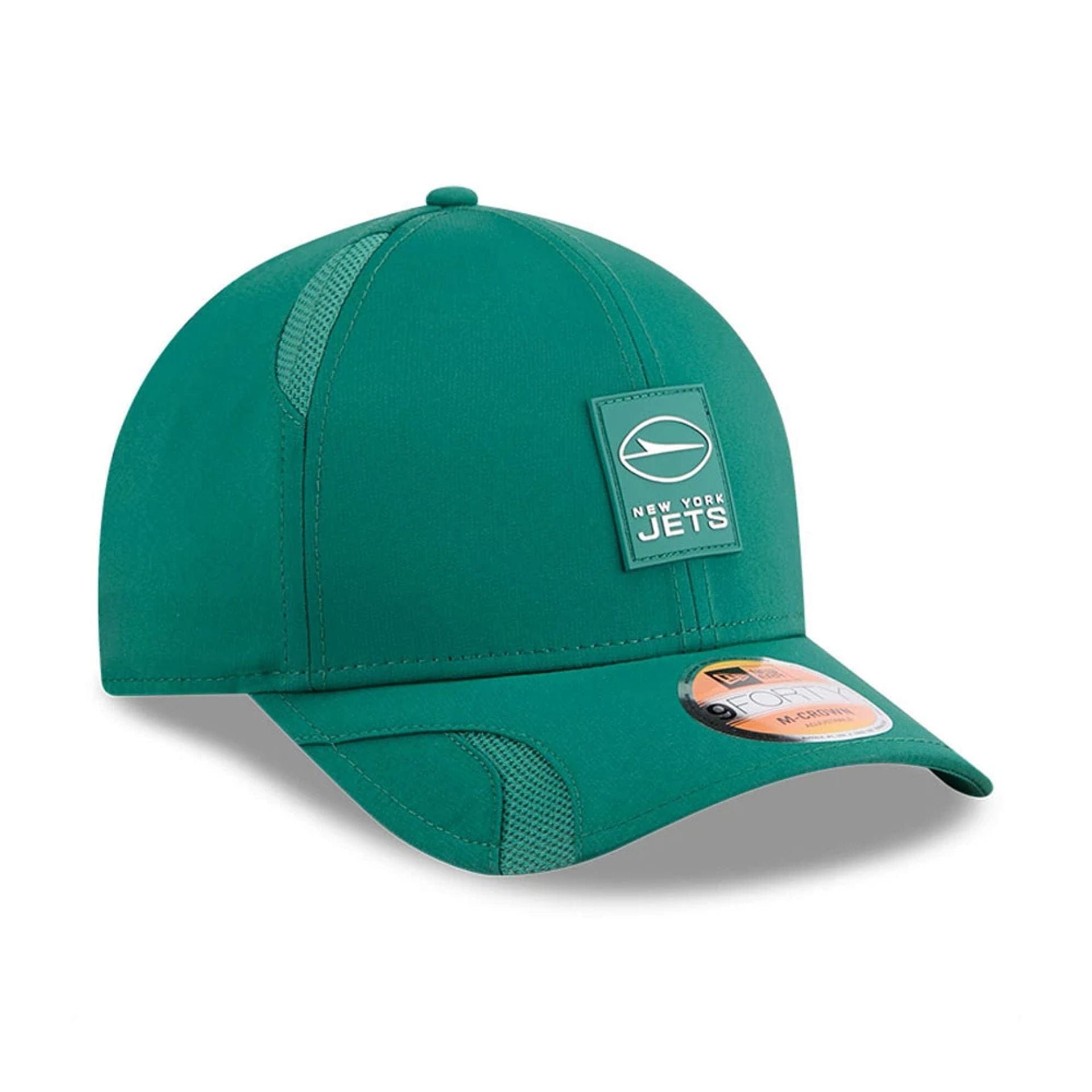 This is a New York Jets NFL Sideline 2025 Green 9FORTY M-Crown Adjustable Cap 4