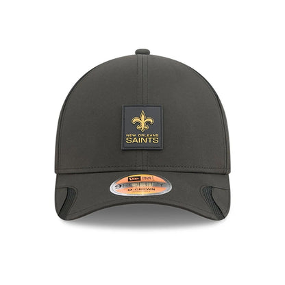 This is a New Orleans Saints NFL Sideline 2025 Black 9FORTY M-Crown Adjustable Cap 3