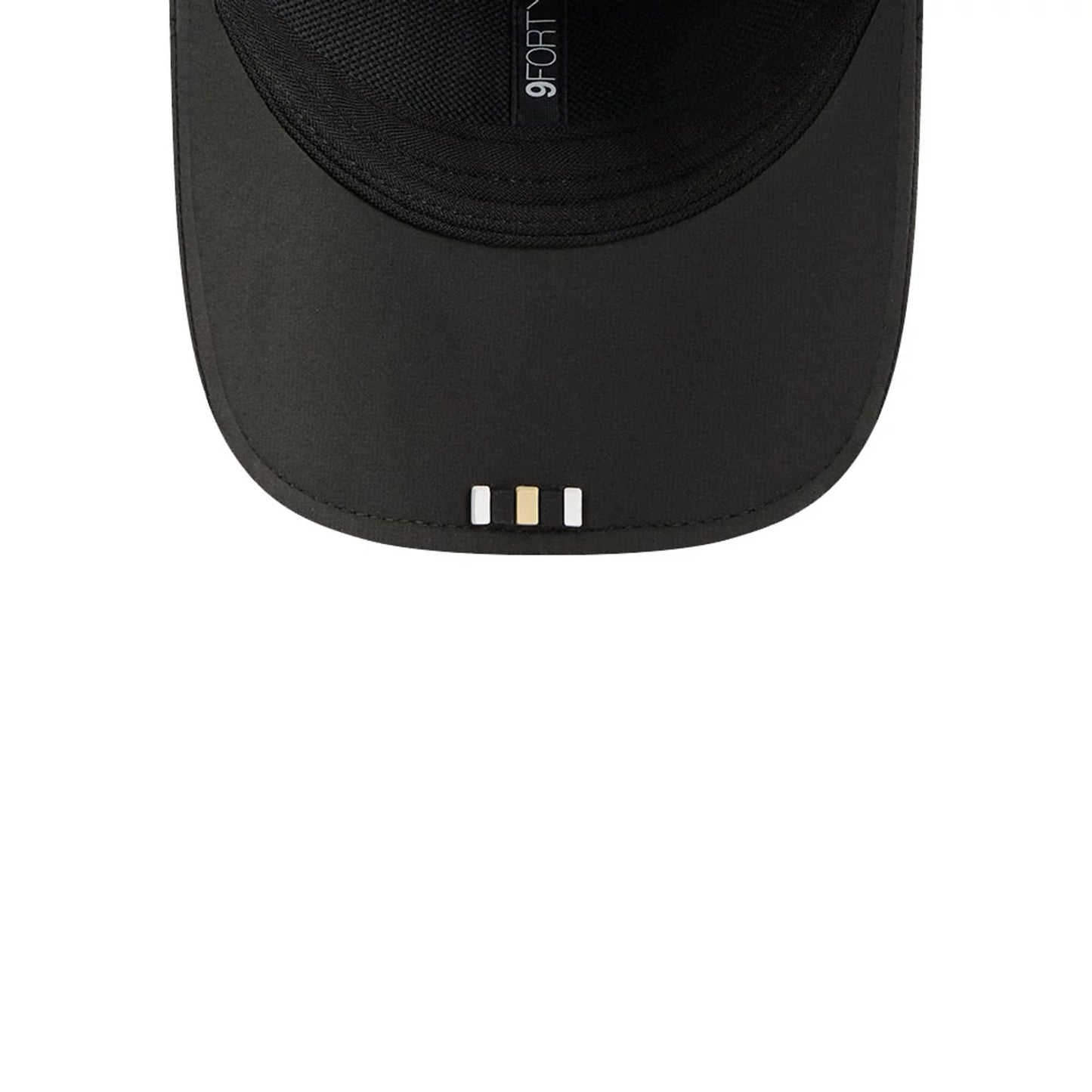This is a New Orleans Saints NFL Sideline 2025 Black 9FORTY M-Crown Adjustable Cap 2