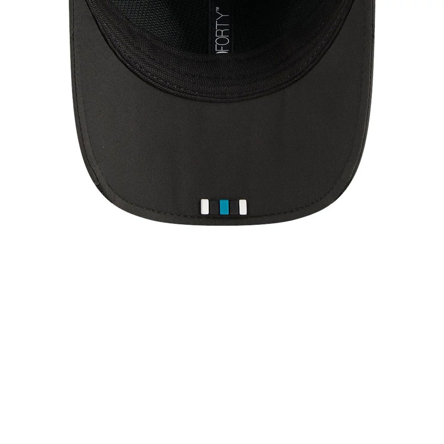 This is a Jacksonville Jaguars NFL Sideline 2025 Black 9FORTY M-Crown Adjustable Cap 2