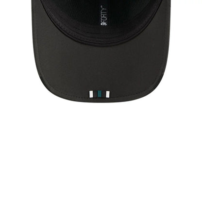 This is a Philadelphia Eagles NFL Sideline 2025 Black 9FORTY M-Crown Adjustable Cap 2