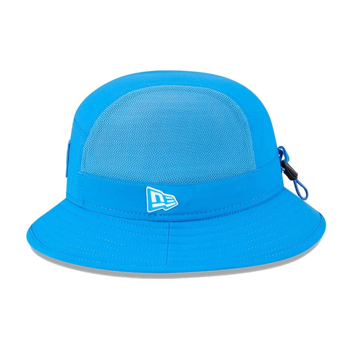 This is a Detroit Lions NFL Sideline 2025 Blue Stretch Bucket Hat 5