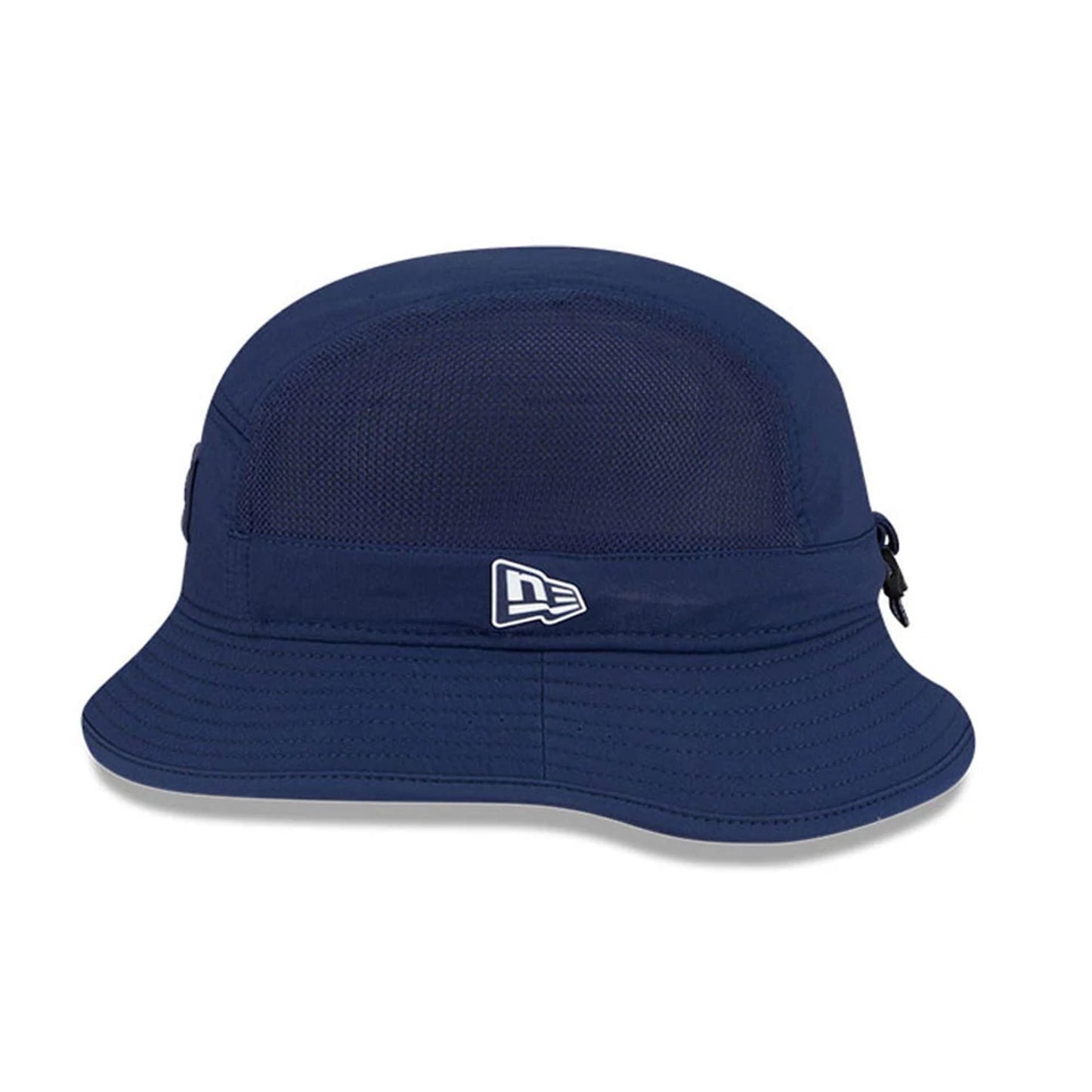 This is a Seattle Seahawks NFL Sideline 2025 Dark Blue Stretch Bucket Hat 5