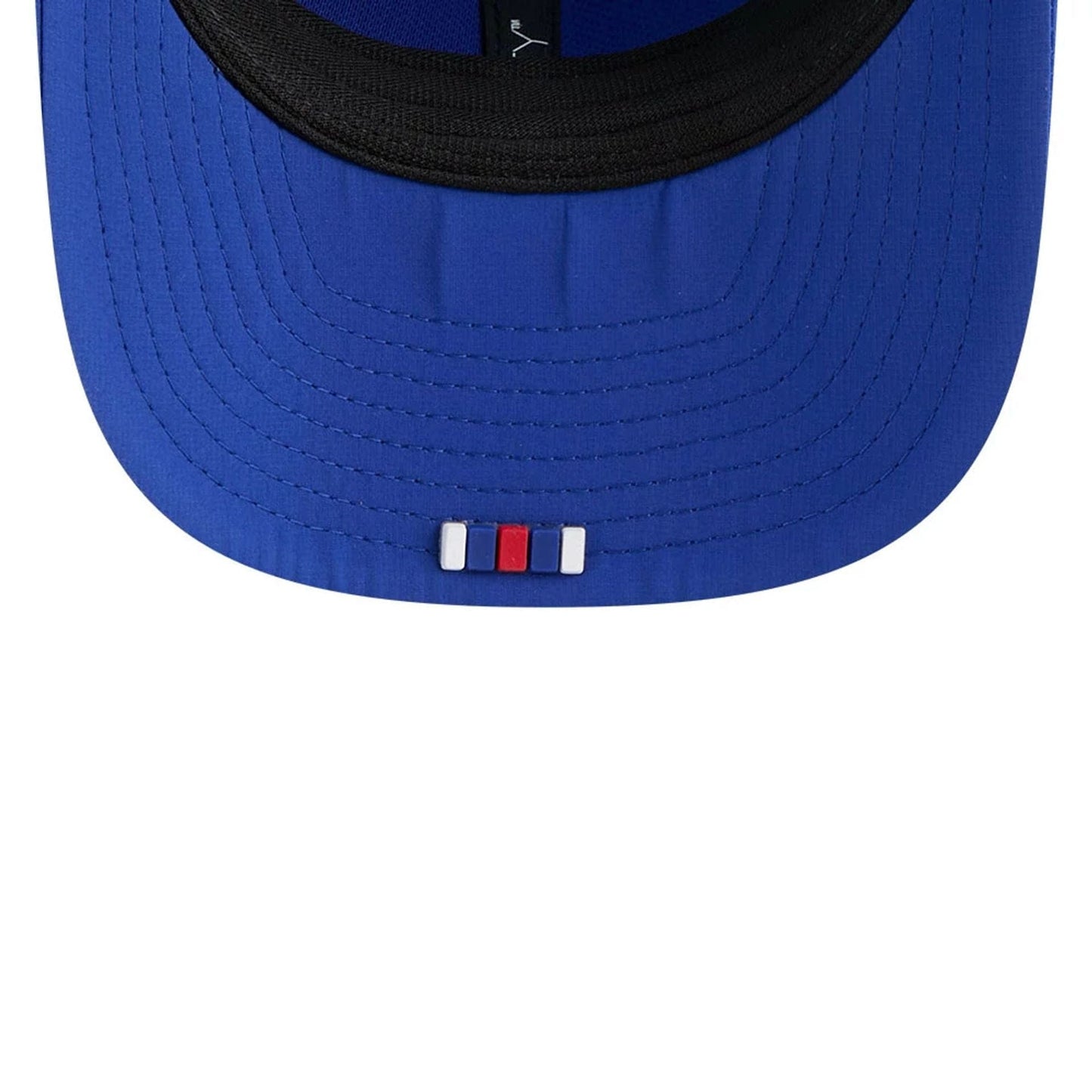 This is a Buffalo Bills NFL Sideline 2025 Blue 9SEVENTY Trucker Stretch Snap Adjustable Cap 6
