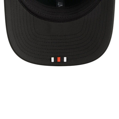 This is a Cincinnati Bengals NFL Sideline 2025 Black 9SEVENTY Trucker Stretch Snap Adjustable Cap 7