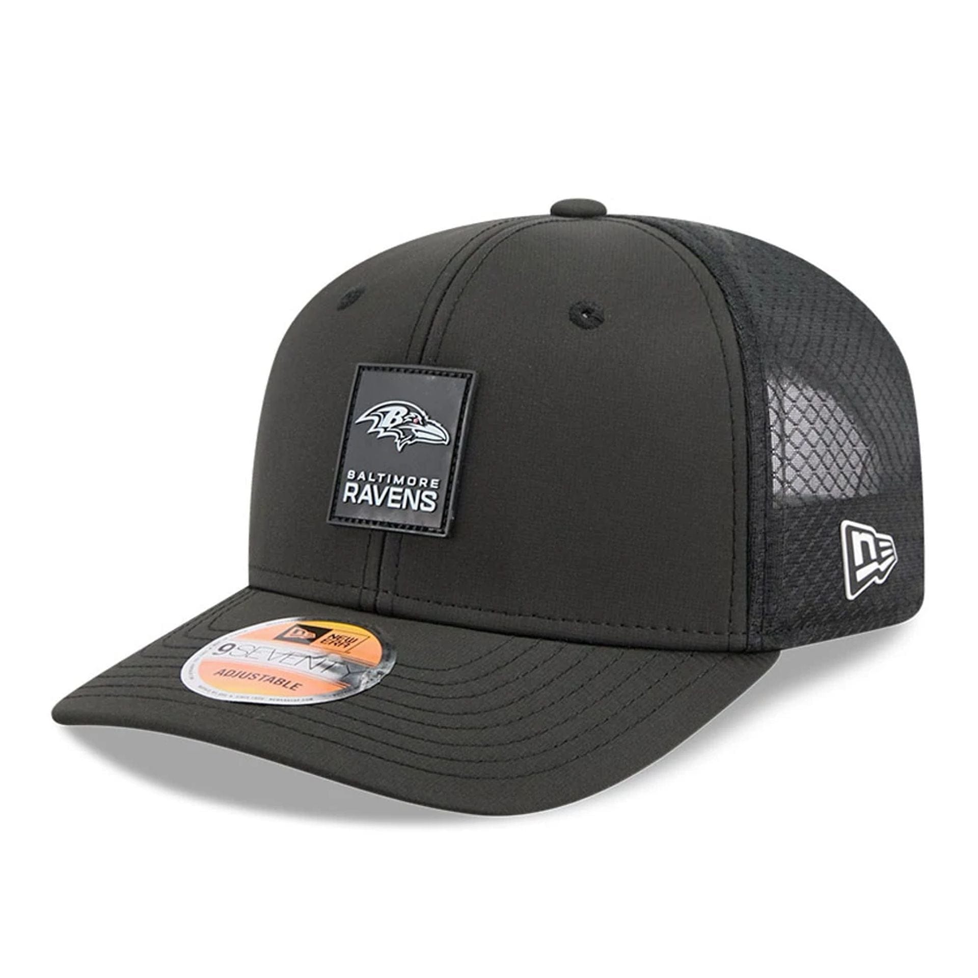 The Ravens キャップ NFL Sideline 2025 Baltimore Ravens Black 9SEVENTY Trucker