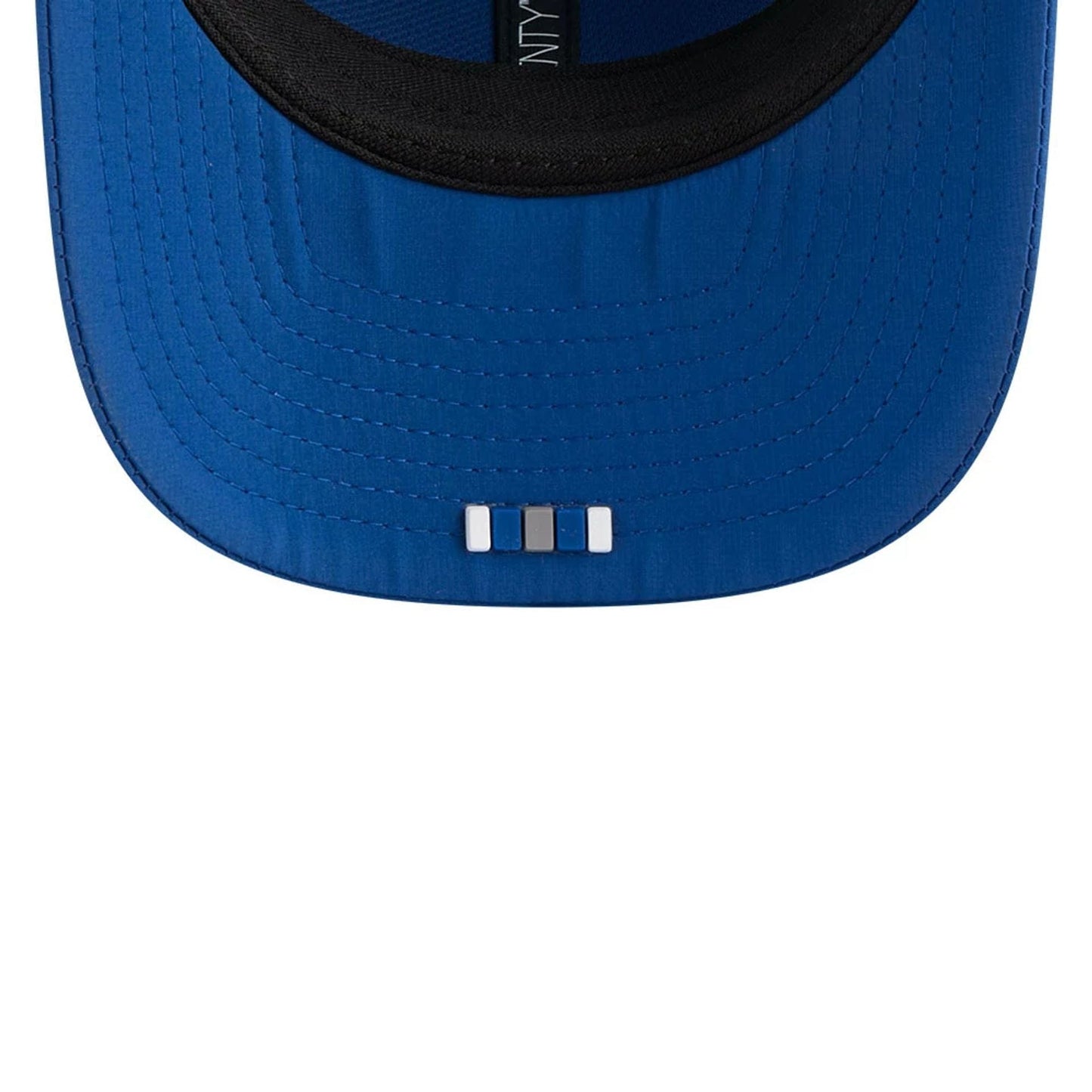 This is a Indianapolis Colts NFL Sideline 2025 Blue 9SEVENTY Trucker Stretch Snap Adjustable Cap 7