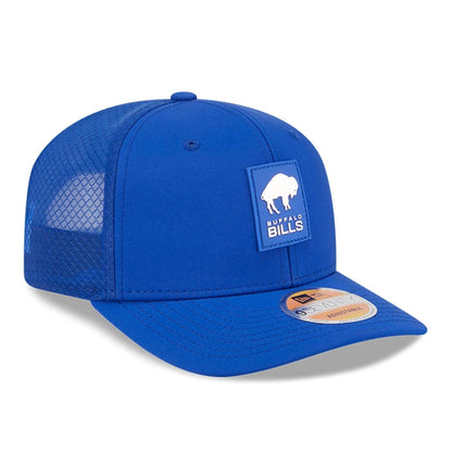 This is a Buffalo Bills NFL Sideline 2025 Blue 9SEVENTY Trucker Stretch Snap Adjustable Cap 3