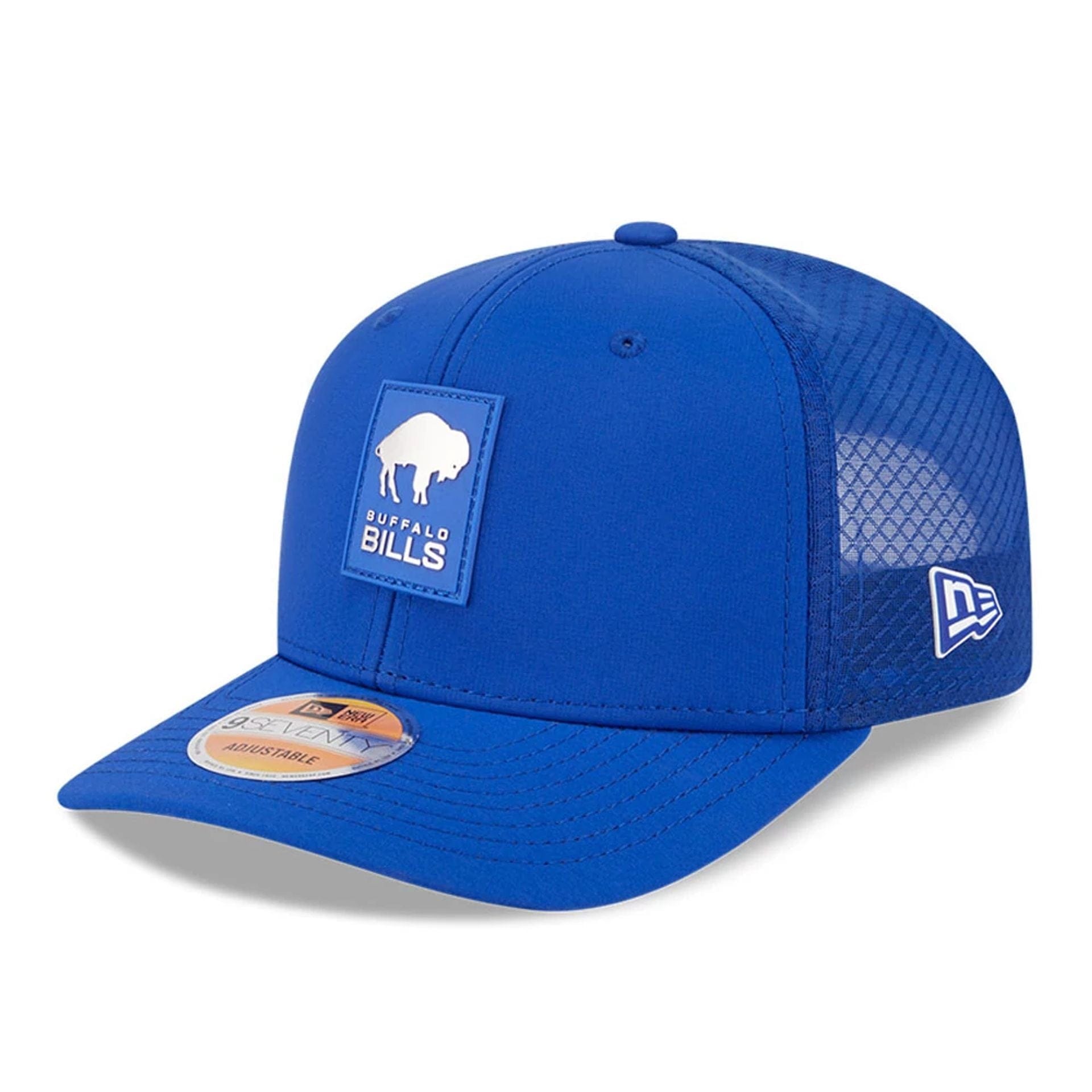 NFL Sideline 2025 Buffalo Bills Blue 9SEVENTY Trucker Stretch Snap