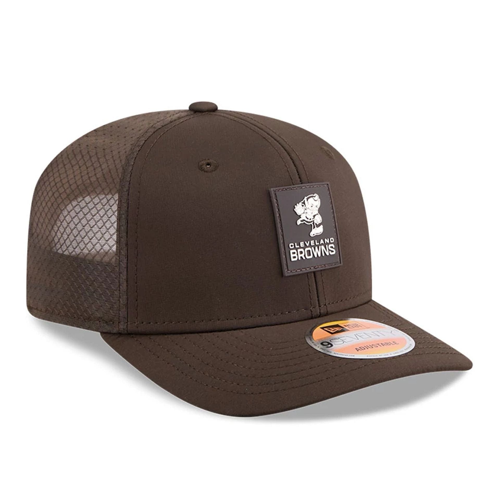 Cleveland Browns Dark Brown 9SEVENTY Trucker Stretch Snap Cap | NEC EU