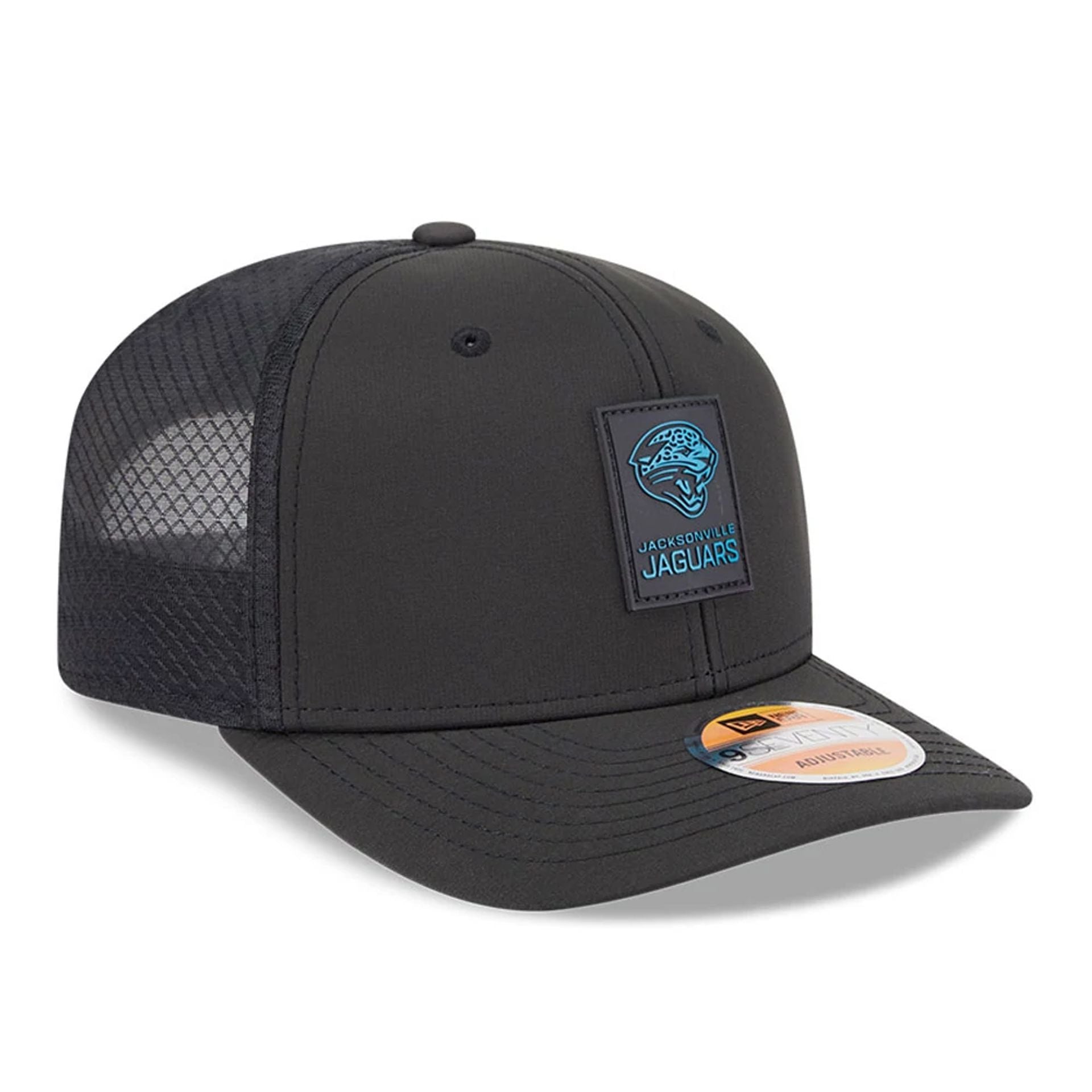 Jacksonville Jaguars NFL Sideline 2025 Black 9SEVENTY Trucker