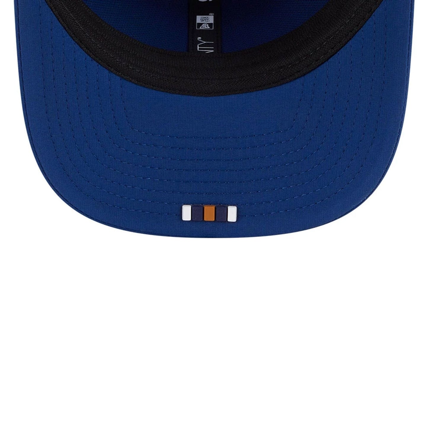 This is a Green Bay Packers NFL Sideline 2025 Blue 9SEVENTY Trucker Stretch Snap Adjustable Cap 7